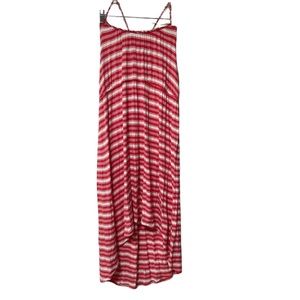 Merona Red/White High Low Light Weight Dress size 1 (16/18)